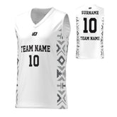Basketball Jersey Aztec - White